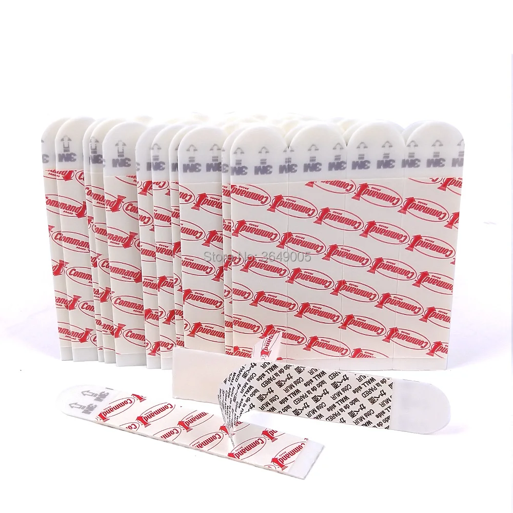 

Large Size 1.9 x 9.3CM Mounting Resistant Poster Bath Picture Hanging Refill Adhesive Strips