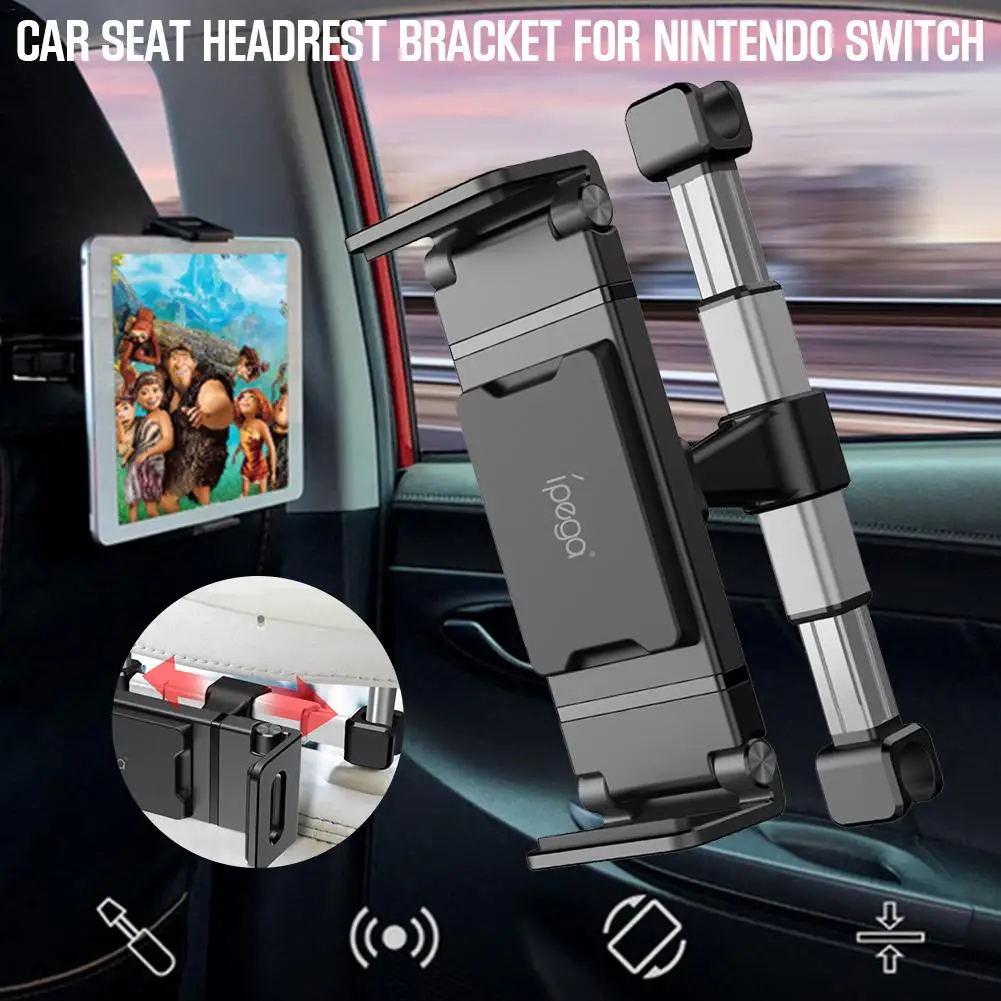 

New PG-9150 IPEGA Multi-function Switch Stand Mount Car Seat Headrest Bracket Holder For Nintendo Switch Mobile Phone Tablet