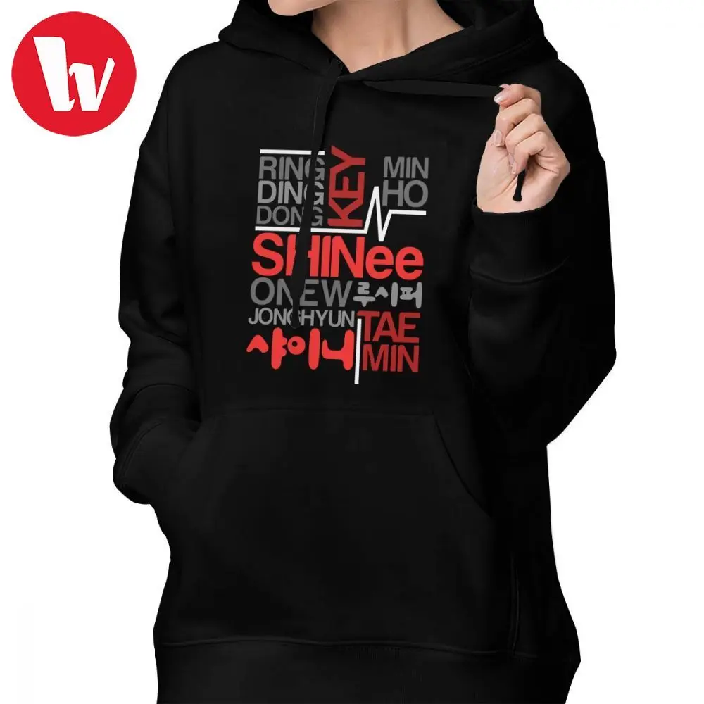 Толстовка с капюшоном SHINEE RGW хлопковые худи рисунком женские милые белые