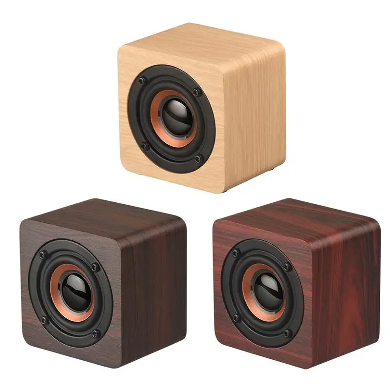 

Q1 New Wooden Mini Wireless Bluetooth Speaker Portable Gift Innovative Small Speaker Quick Delivery