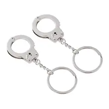 2 шт пара мини наручники брелок цепочки брелок чехол для брелка подвеска брелок для ключей кольцо подвесной орнамент автомобильные аксессуары