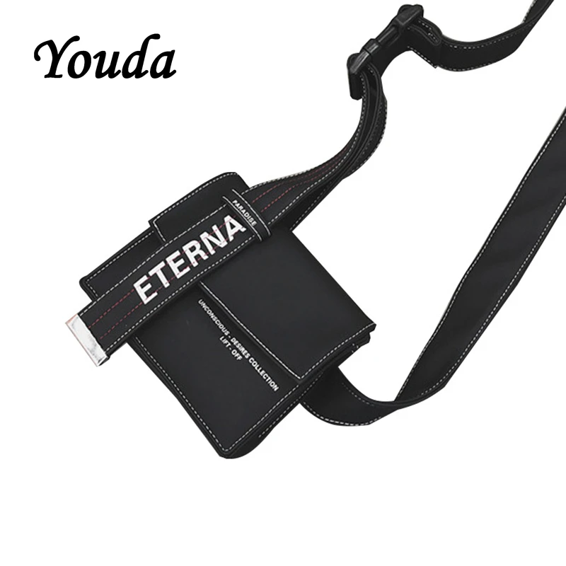 

Youda Fashion Cool Style Waist Bags Korean Female Package Personality Chest Bag Male Street Trend Hip Hop Girls' Crossbody Pouch