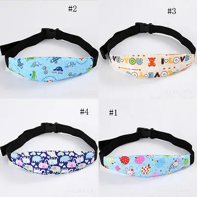 

Pudcoco Useful Adjustable Child Kids Safety Car Seat Travel Sleep Aid Head Strap Support Cute Animal Letter Print Safety Strap