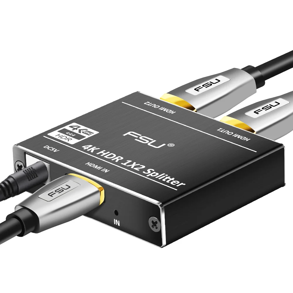 

Dual Display 2.0 HDMI Splitter 1 in 2 Out Full HD Video HDMI To HDMI Switch 3 Split Amplifier Dual Display For HDTV DVD PS3