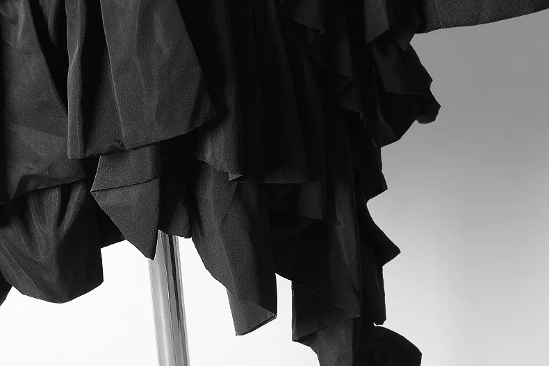 Women Blazer Ruffles Irregular Long Blazer Jacket Long Sleeves Single Breasted Blazer Women Long Jackets Spring 2019 E957 Women Blazer Ruffles Irregular Long Blazer Jacket Long Sleeves Single Breasted Blazer Women Long Jackets Spring 2019 E957