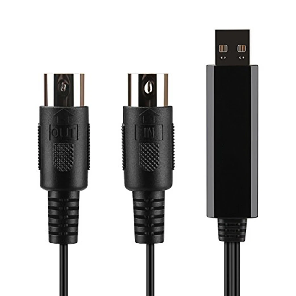 

2M USB IN-OUT MIDI Cable Converter Professional Piano Keyboard to PC/ Laptop/Mac Adapter Cord Drum Accessories Parts