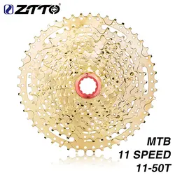 Ztto MTB 11 скорость Золото Золотой Сверхлегкий кассета 11 s 11-50 т широкого соотношения Freewheel звездочки горный велосипед запчасти высокое