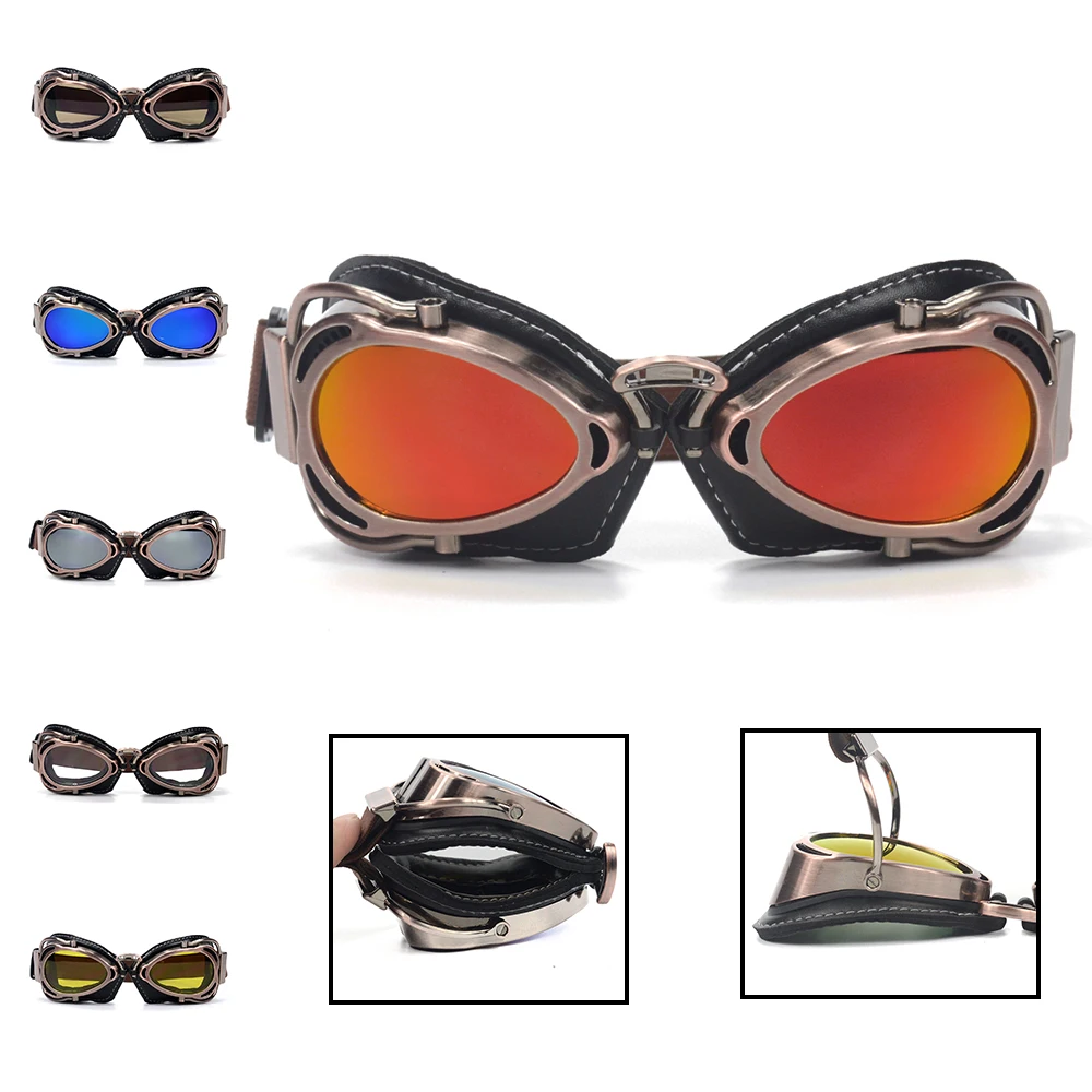 evomosa Motorradbrille Retro Windproof Dustproof Motorcycle Eyewear Protect Brille S Color evomosa Motorradbrille Retro Windproof Dustproof Motorcycle Eyewear Protect Brille S Color