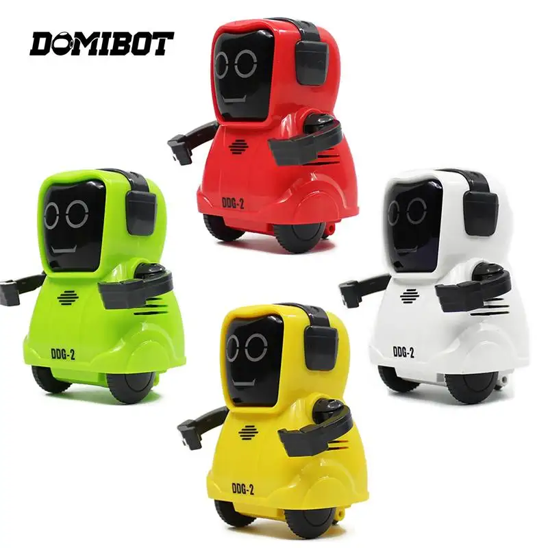 Domibot Pocket Smart RC Robot Recording Function Freely Wheeling 360° Rotating Arm Robot Childrens Toy Gift