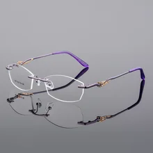 Модные бескаркасные женские очки, анти-синий светильник, оптические оправы для очков, неправильные прозрачные ультра-светильник, очки для близорукости