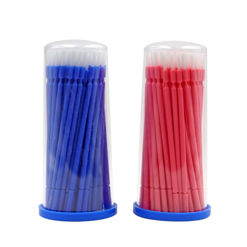 

200pcs Disposable Dental Micro Applicator Brush Makeup Brushes Eyelash extension lint free micro brush With Box Dental Materials
