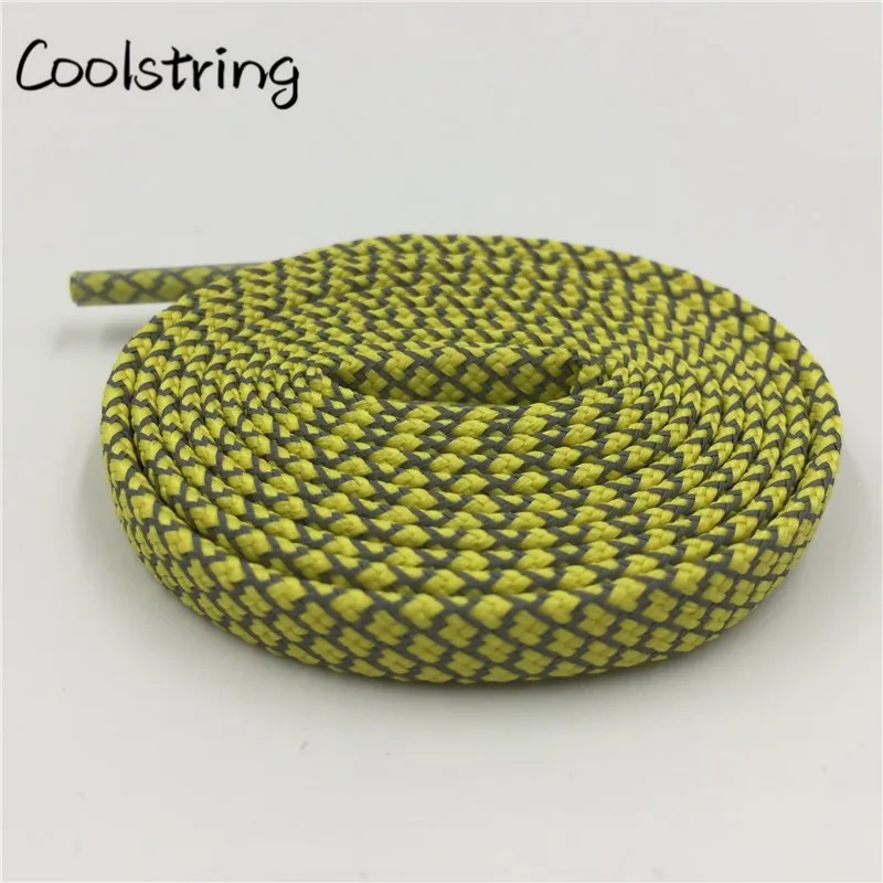 Offical Coolstring Flat 3M Reflective Night Running Shoelaces Runner Sneakers Hollow Safety Laces For Basketball Shoes 350 Boots