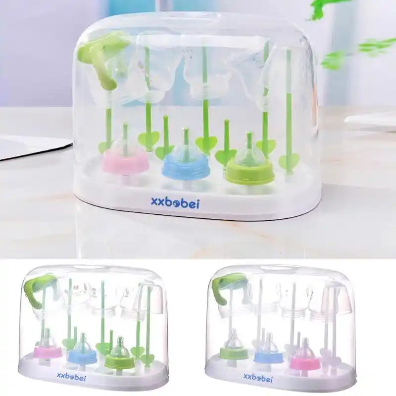 Milk Bottles Drying Rack Baby Feeding Tableware Cleaning Dryer Cup Holder