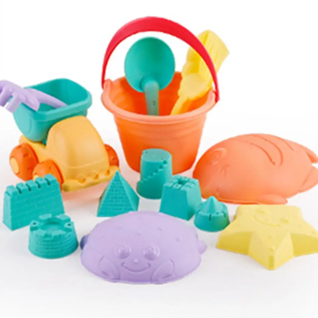 Грабли пластик набор лет игрушечные лошадки 3 пляжные песок ребенка Приморский Лето ведра многоцветный лопаты