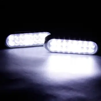

2 Pieces Universal 16 LED Car Daytime Running Lights Fog Light 12V White Daytime Driving Auto Lamp Car Accessories