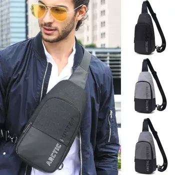 

NEW Fashion male chest bag nylon contrast color sling travel diagonal package handbag pochete waist pack
