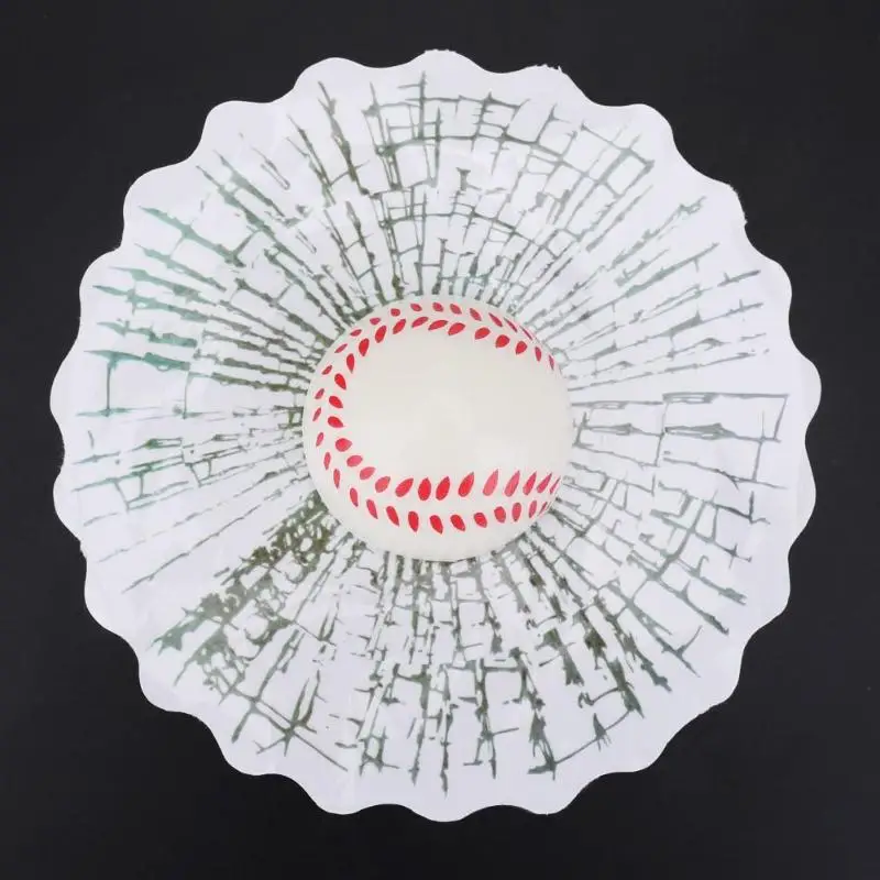 3D Simulated Sticker on Cars Auto Body Window Glass Baseball/Tennis Ball/Basketball Decal Trinket Automotive Decor Accessories
