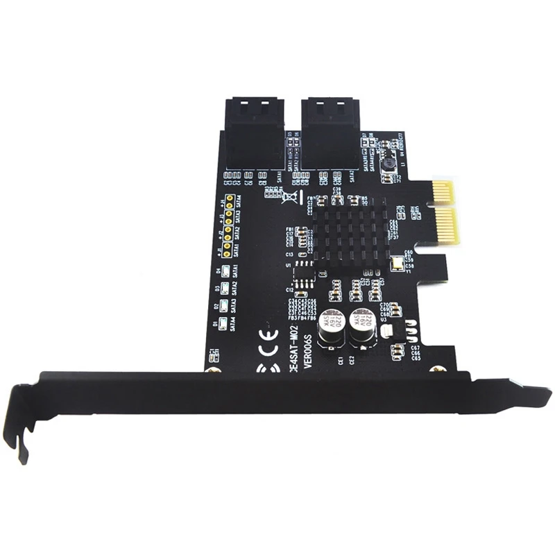 Адаптер карты Pci-E4 Msata Ssd и Sata3.0 Combo Pci Express 6 Гбит/с Asm1061 Sl@ 88
