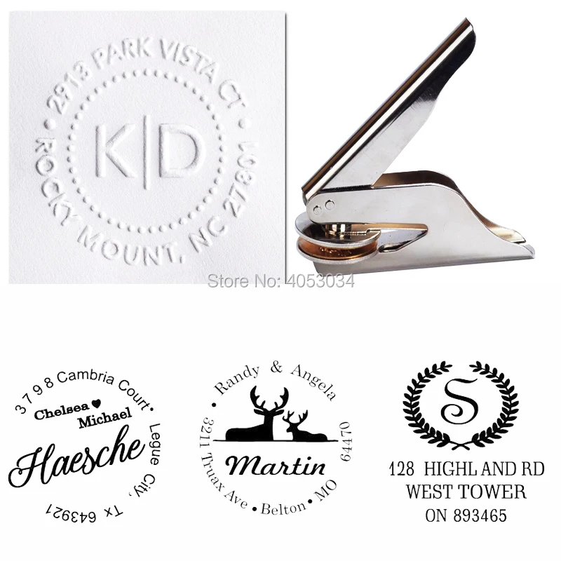 Custom Embossing Stamp Personalized Heavy Duty Desk Embosser