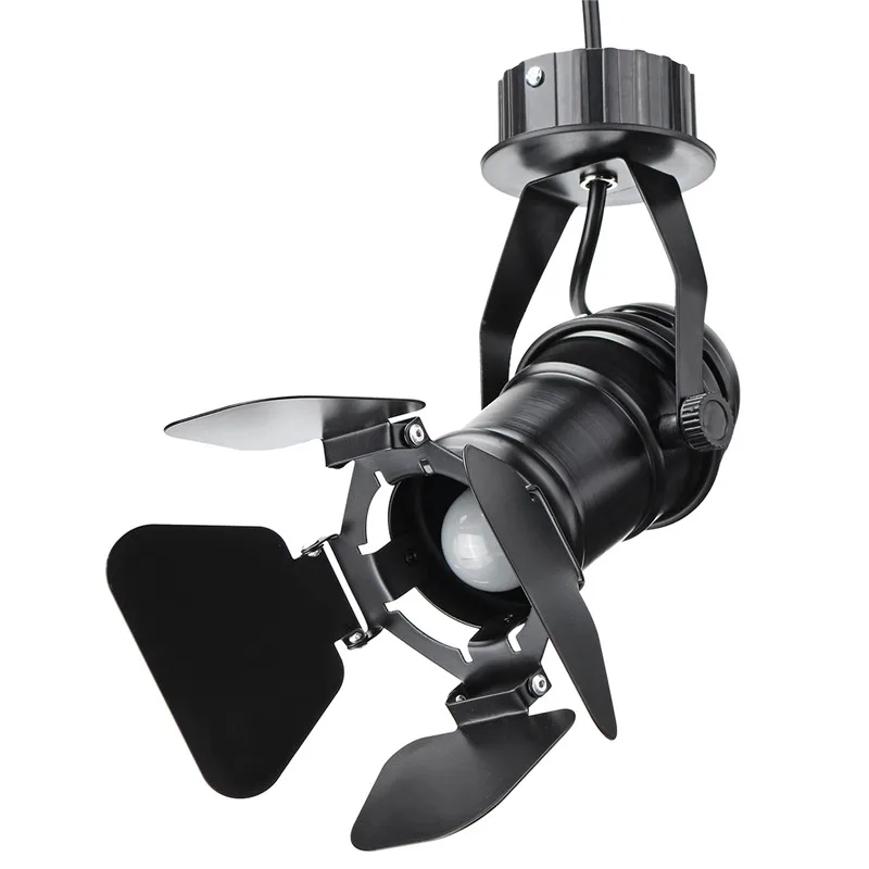 Günstig Retro Industrielle Led deckenleuchte 110 v 220 v E27 Birne Indoor LED Lampe für Kaffee Shop Kleidung Shop bar Kunst Ausstellung Studio