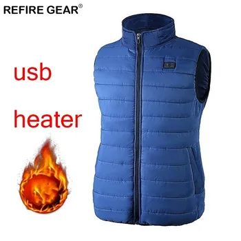 

Refire Gear Outdoor Equipment Down Jacket USB Electric Heating Warm Down Jacket Charging High-quality Heating Cotton Clothes