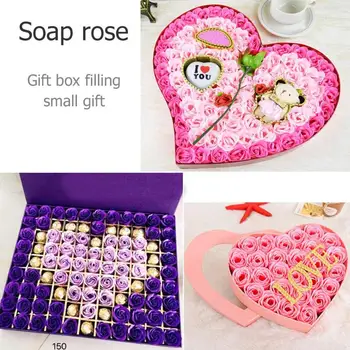 

3pcs/Box LOVE Heart Scented Soap Flower Scented Soaps Bath Body Shower Rose Petal Perfumed Soap Wedding Decoration Gifts