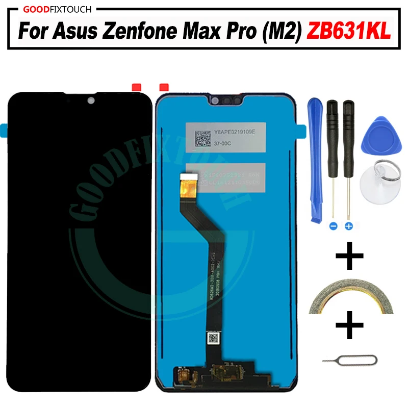Полный ЖК дисплей и дигитайзер сенсорного экрана в сборе для Asus Zenfone Max Pro (M2) ZB631KL 6