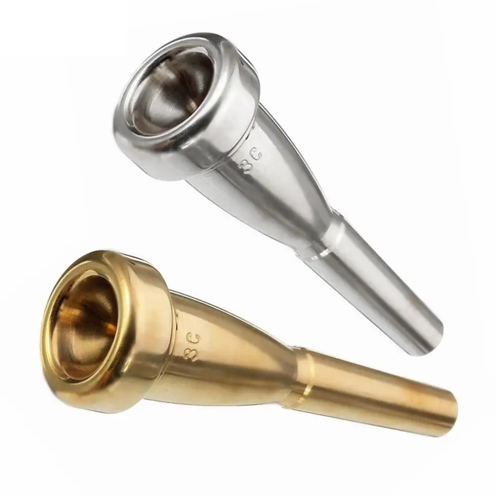 SLADE Silver Gold 3C Size copper alloy Trumpet Mouthpiece for Yamaha Bach Trumpet Brass Instrument Replacement Accessories