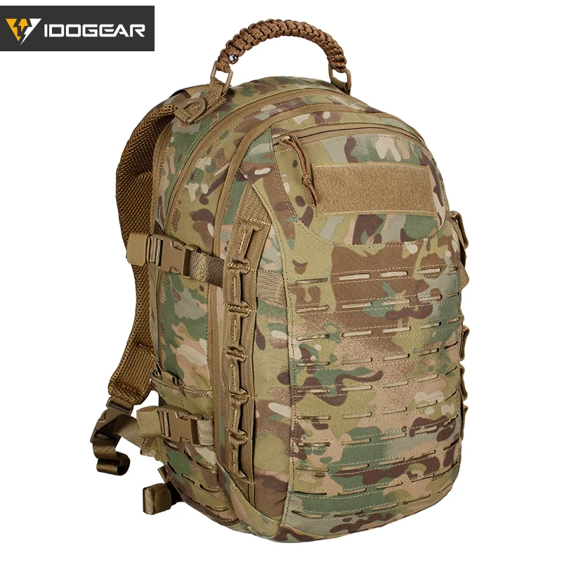 

IDOGEAR Dragon Bag Training Backpack Military Travelling Multi-purpose action Molle hiking Laser cutting BG3501 Multicam black