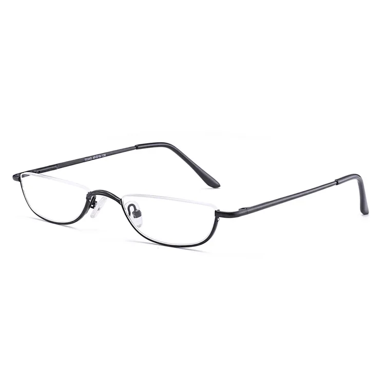 Half-frame Metal Reading Glasses Stainless Steel Quality Mini Reading Glasses Manufacturer Direct Sales Glasses Portable Semi