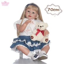 Logeo Baby Silicone Reborn Baby Doll 70cm Silicone Baby Doll Lovely lifelike bebes reborn doll lol Doll Kids Birthday Gifts toys цена Logeo Baby Silicone Reborn Baby Doll 70cm Silicone Baby Doll Lovely lifelike bebes reborn doll lol Doll Kids Birthday Gifts toys цены онлайн