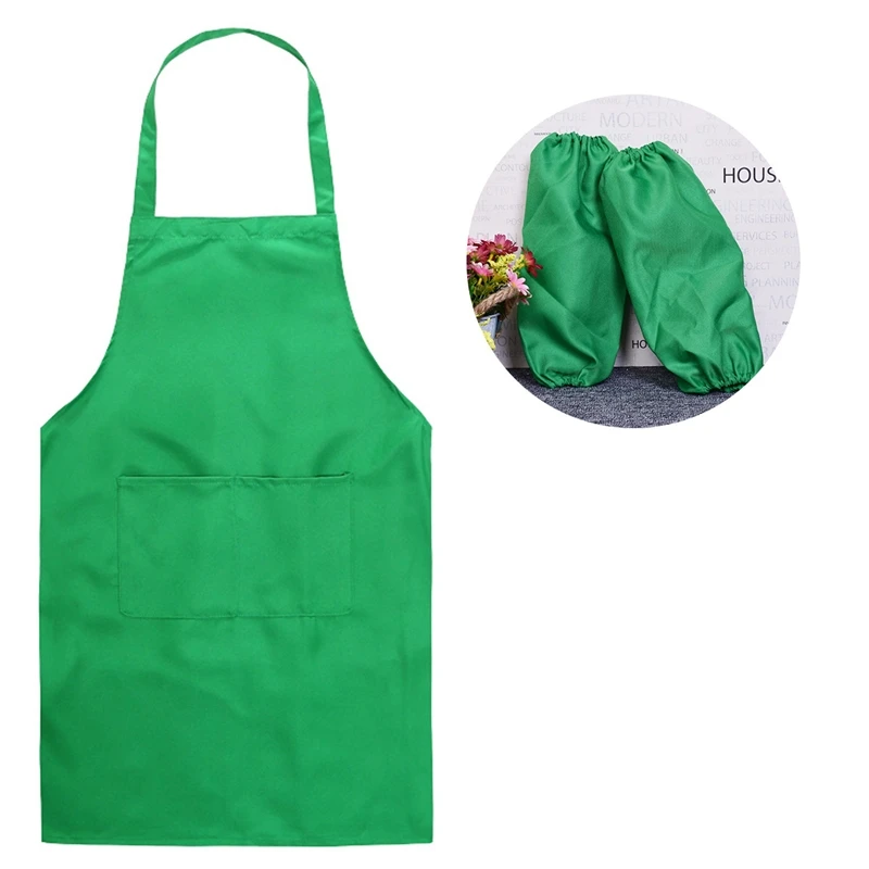 NEW 2019 Fashion Lady Women Unisex Anti-oil Apron with Sleeves Home House Kitchen Chef Butcher Restaurant Cooking Baking Dress