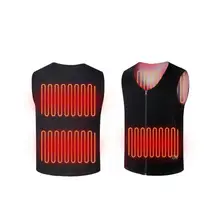 Уличная теплая одежда с электрическим подогревом для верховой езды, катания на лыжах, рыбалки, зарядка через usb, Электрический жилет с подогревом, аксессуары для улицы, сохраняющие тепло