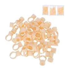 100Pcs брови татуировки кольцевой наконечник мануального татуажа бровей пигмент клей делитель татуировки пигментные чернила чашки Перманентный макияж аксессуары для татуировки