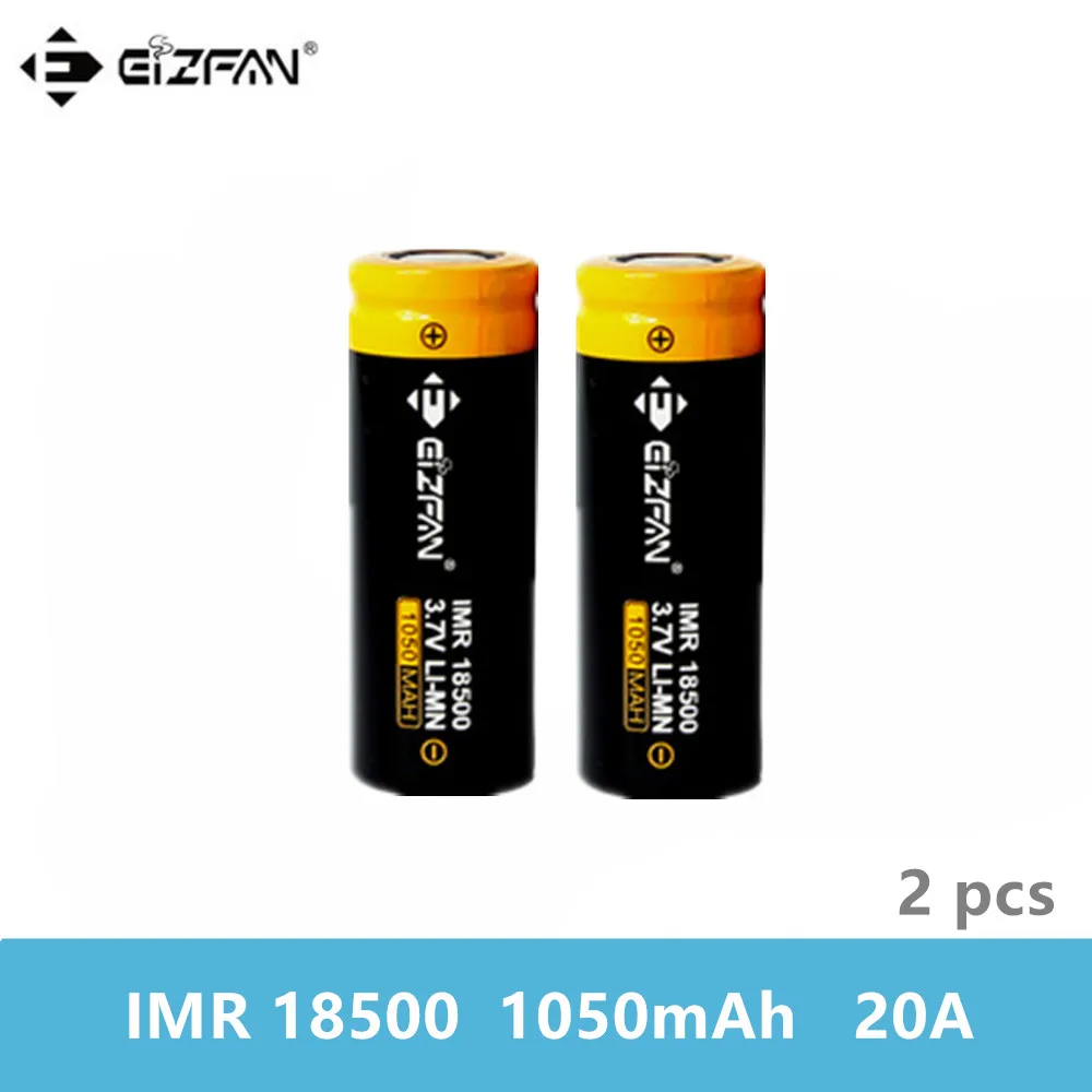 EIZFAN IMR 18500 аккумулятор 1050 мАч 20A аккумуляторная батарея EFAN для Vaporesso Joyetech Eleaf iStick Pico