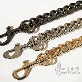 

13 mm thick aluminum alloy chain women's bag chain metal bag chain shoulder Messenger bag strap 90cm 100cm 120cm 140cm