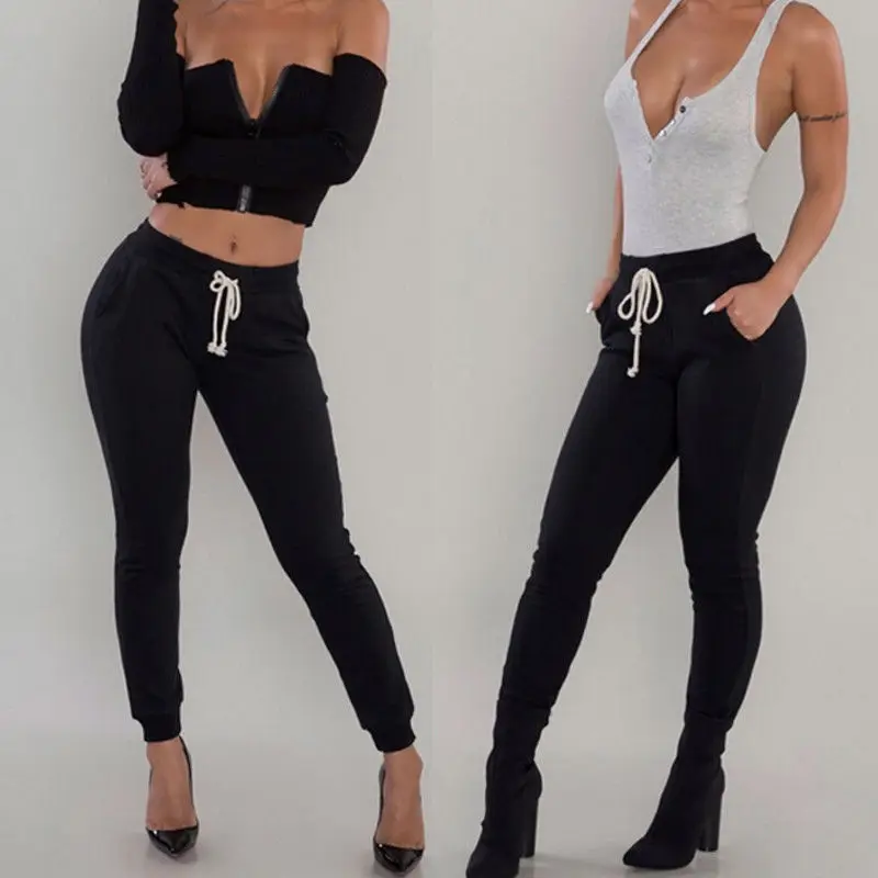 New Ladies Women Slim Fit Velvet Pants Trousers Solid