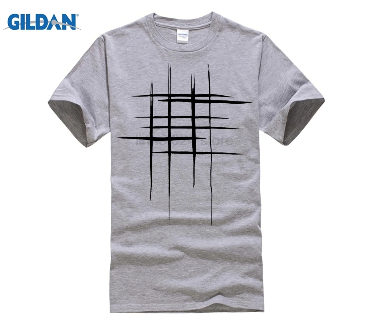 

GILDAN SWENEARO 2018 Simple design line cross Print cotton s Men's Arrival Summer Style Sleeve Men