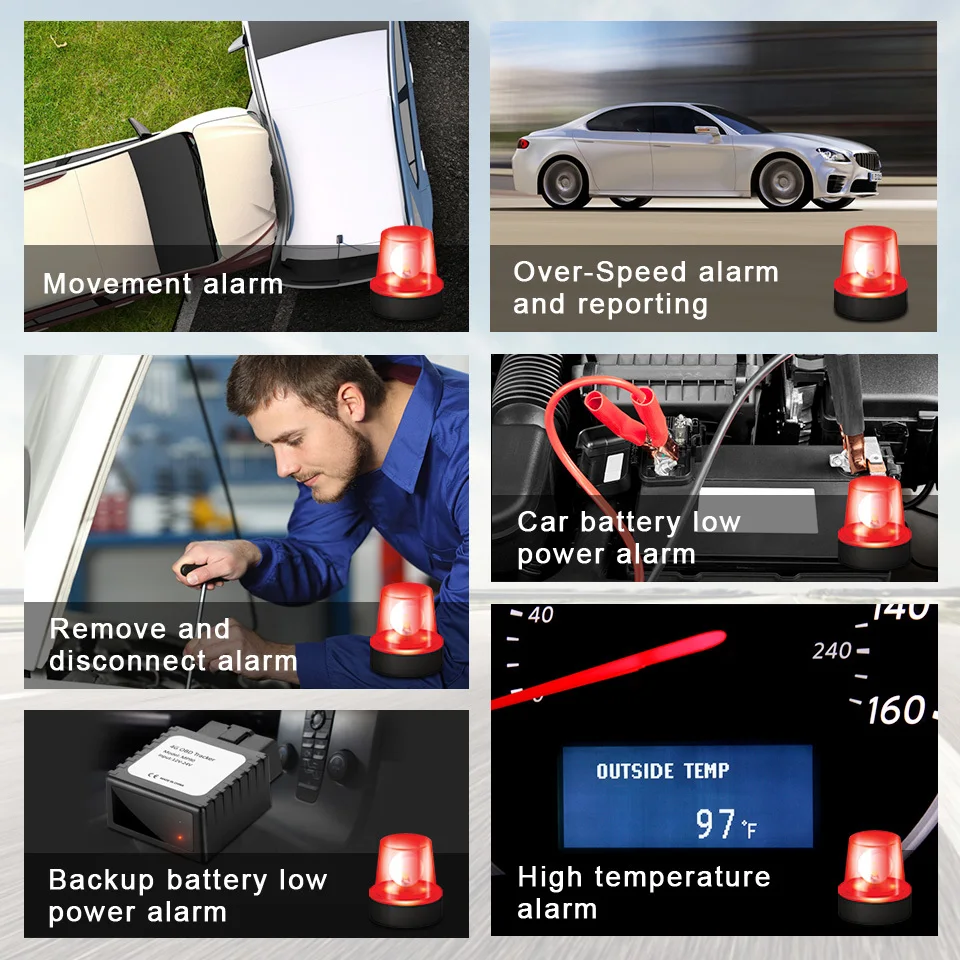 VJOYCAR MP90 4G GPS трекер автомобильный мини локатор OBD II 12 24 в разъем автомобиля