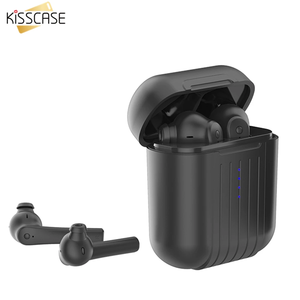 KISSCASE мини беспроводные Bluetooth наушники для iPhone 11 7 8 X XR 10 гарнитура стерео TWS B3