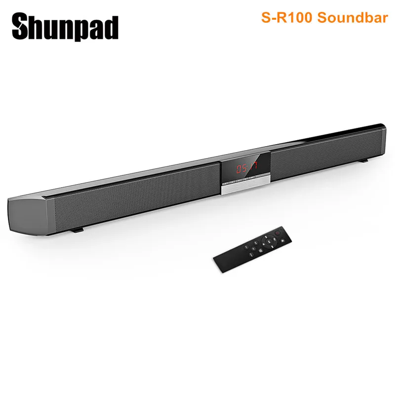 

Shunpad S-R100 Wireless Bluetooth Soundbar With LED Display Loudspeaker MIC Remote Control AUX TV Soundbar Stereo Speaker