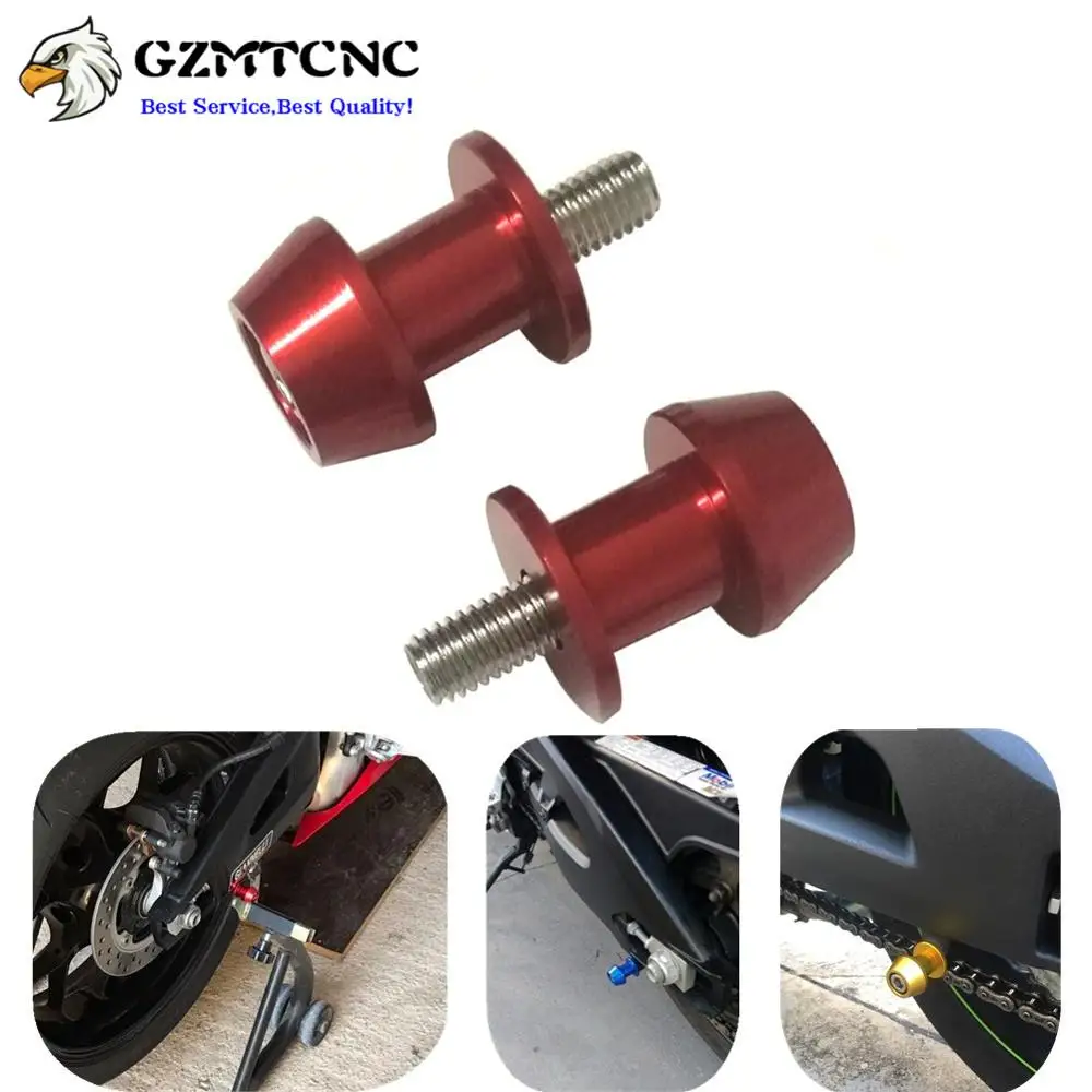 1 пара 8 мм шпуля для мотоцикла CNC Swingarm подставка слайдеров винты болты Suzuki GSXR600 750