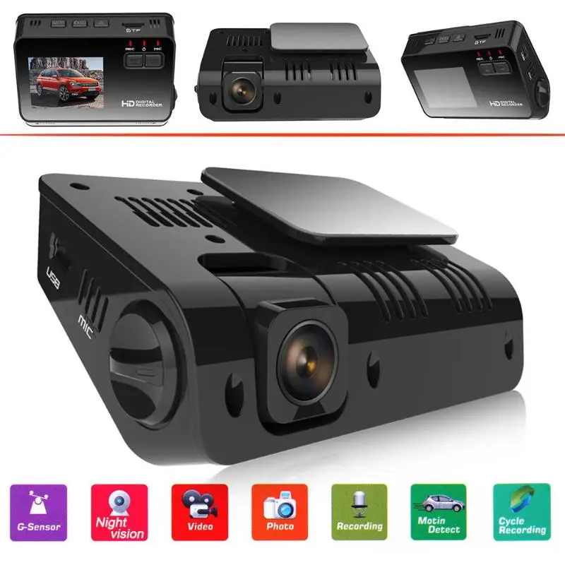 

VODOOL Car DVR Accessories 1080P FHD 170 Degree Lens Car DVR Camera Video Recorder Night Vision LDWS Car Dash Camera