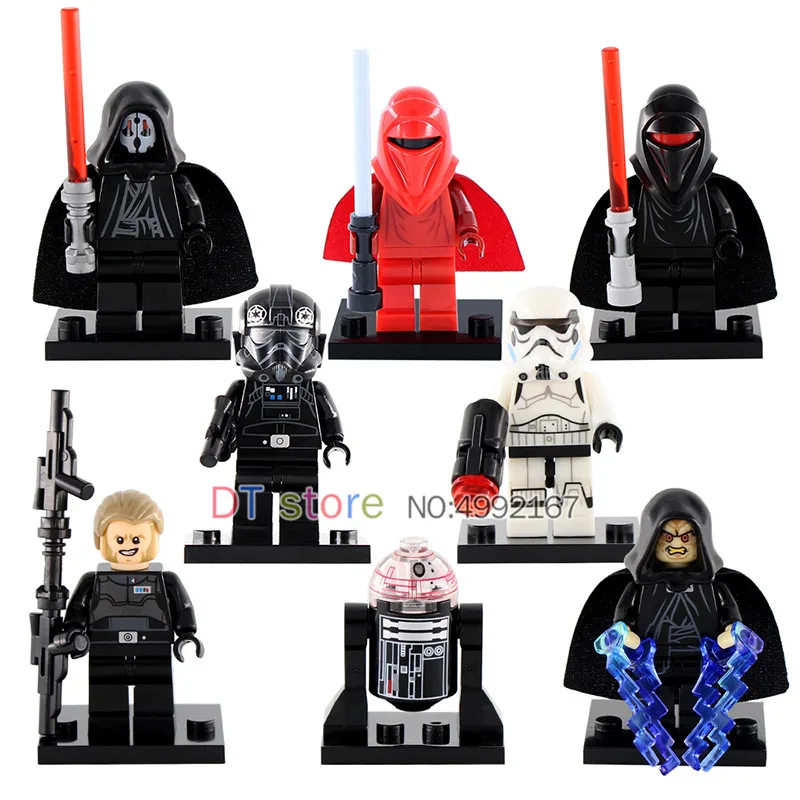 

50Pcs/Lot Legoed Star Wars Darth Nihilus Sidious Kallus Shadow Troopers TIE Pilot Bricks Building Blocks Toys Children X0105
