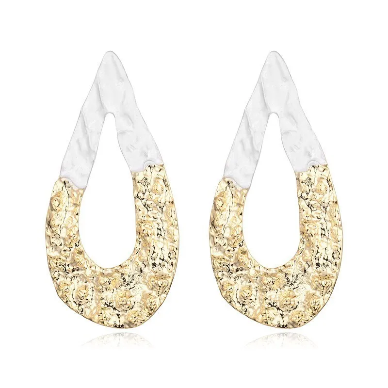 

Fashion Golden Slice Waterdrop Earrings For Women Pendant Earrings Korean Bijoux Femme 2018 Earings Fashion Jewelry