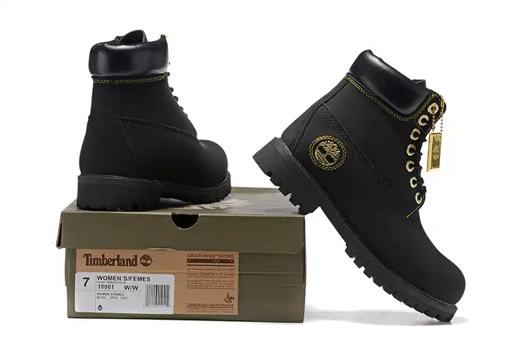 timberland black and gold
