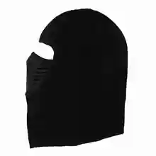 HTHL-холодная зимняя маска с капюшоном однотонная теплая ветрозащитная шапочка Цвет: черный тонкий раздел