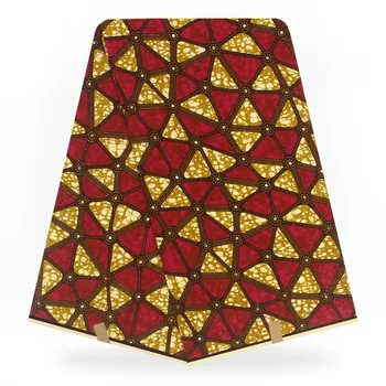 

High Quality African Prints Fabric Veritable Dutch Wax Real Veritable Wax Nigerian Style 6 Yards 100% Cotton For Women Dresses