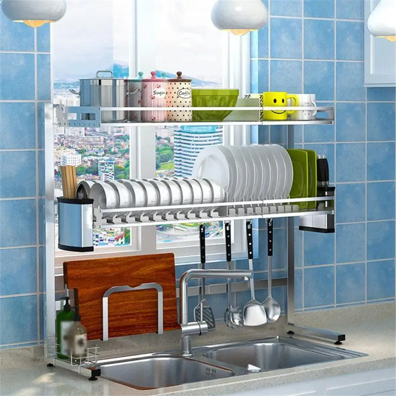 

Cocina Supplies Organizador Organisateur Accessories Organizer Scolapiatti Stainless Steel Mutfak Cozinha Cuisine Kitchen Rack