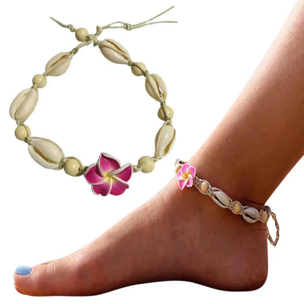

Bohemian Natural Sea Shell Conch Anklets For Women Anklet Bracelet on Leg Flower Shell Bead Foot Chain Ankle Beach Jewelry Gift